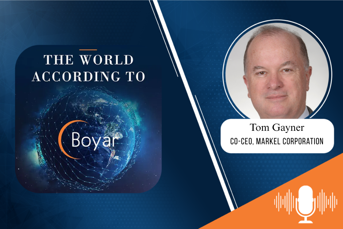 Tom Gayner, CO-CEO of Markel Corporation
